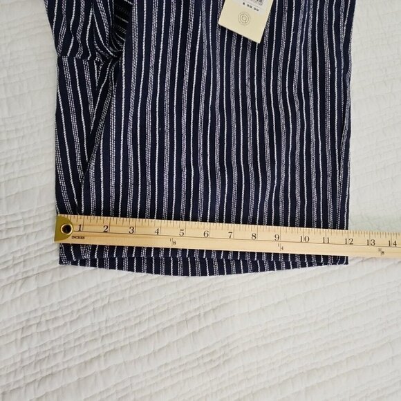Hudson & Barrow Navy Blue Textured Shorts Men's Large 8" Inseam Drawstring NWT - Picture 9 of 13